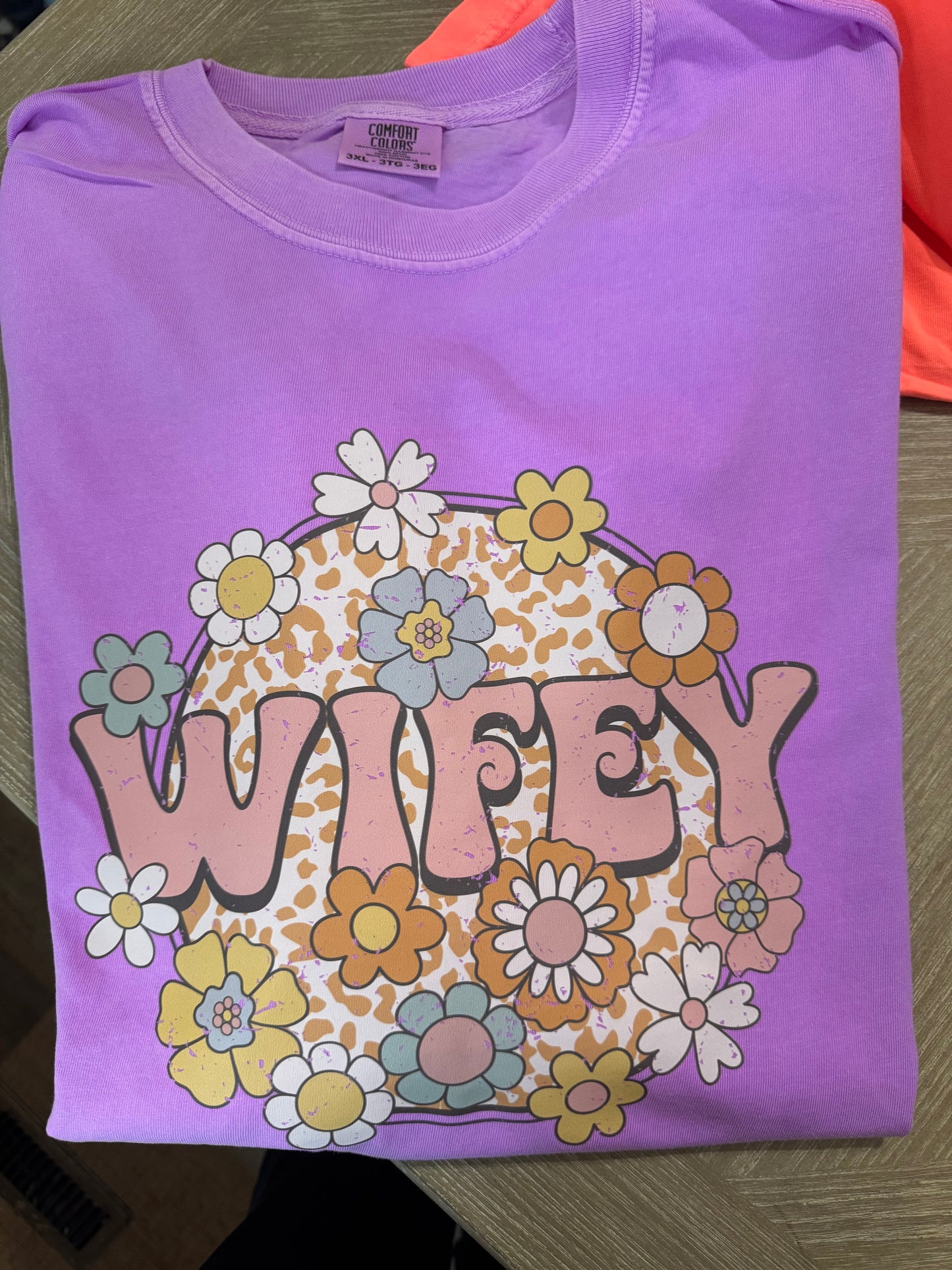 Wifey Flowers Comfort colors TShirt