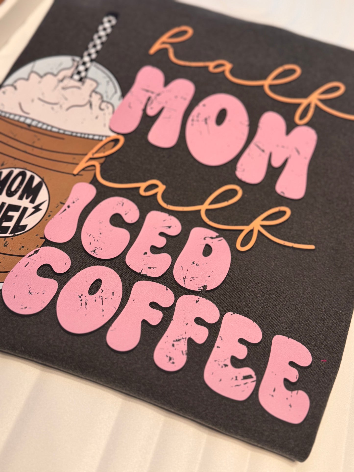 Half mom half iced coffee