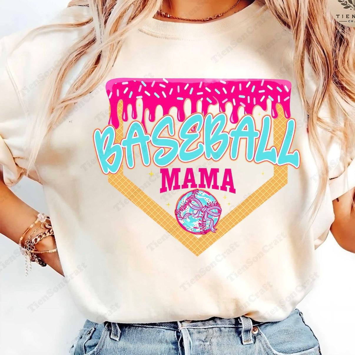 Baseball MAMA Dripping