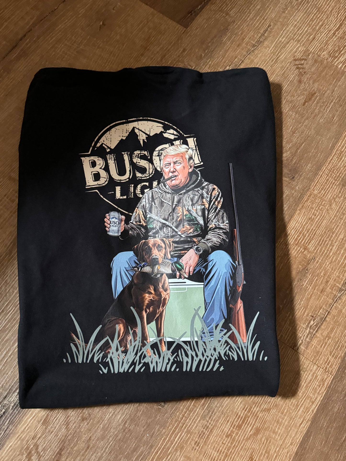 Bush Light Trump hunting dog