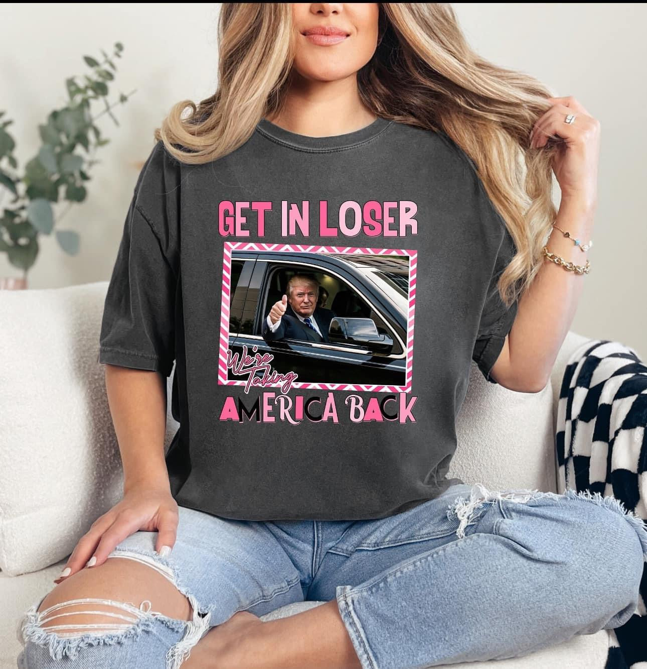 Get in losers Trump style