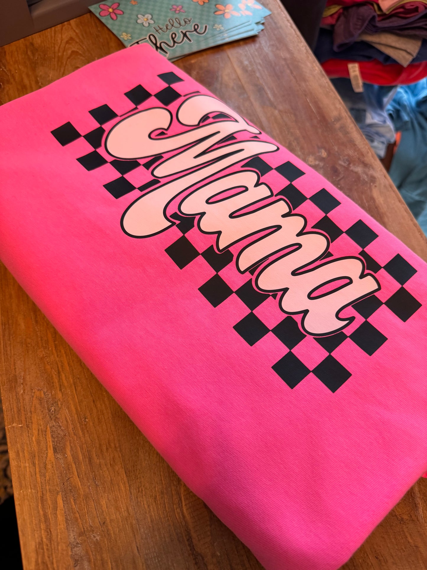 Nurse Comfort Colors Retro Checkered
