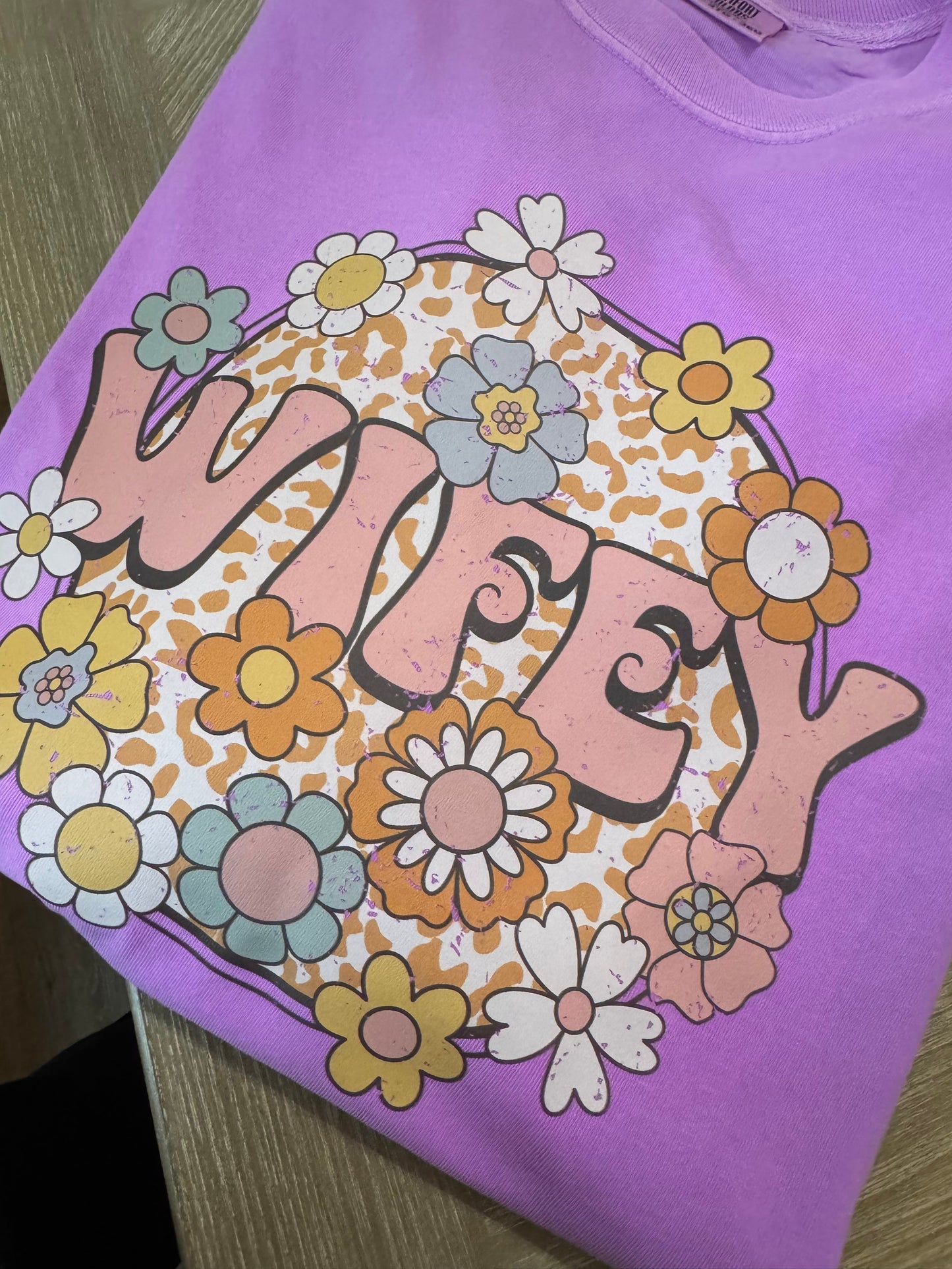Wifey Flowers Comfort colors TShirt