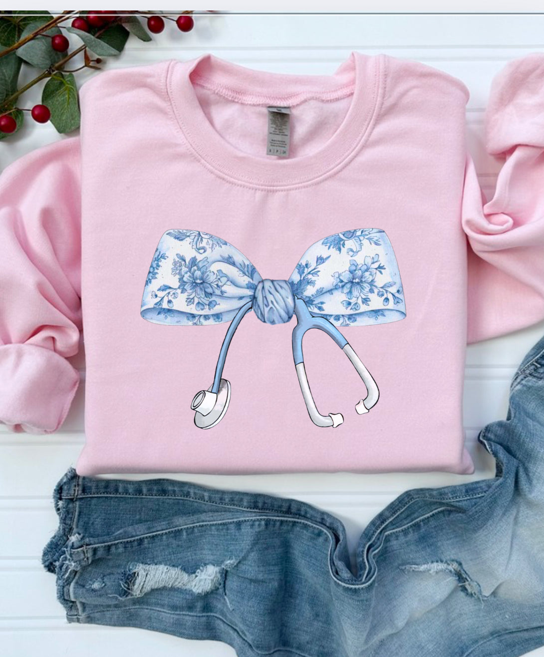 Nurse navy bow