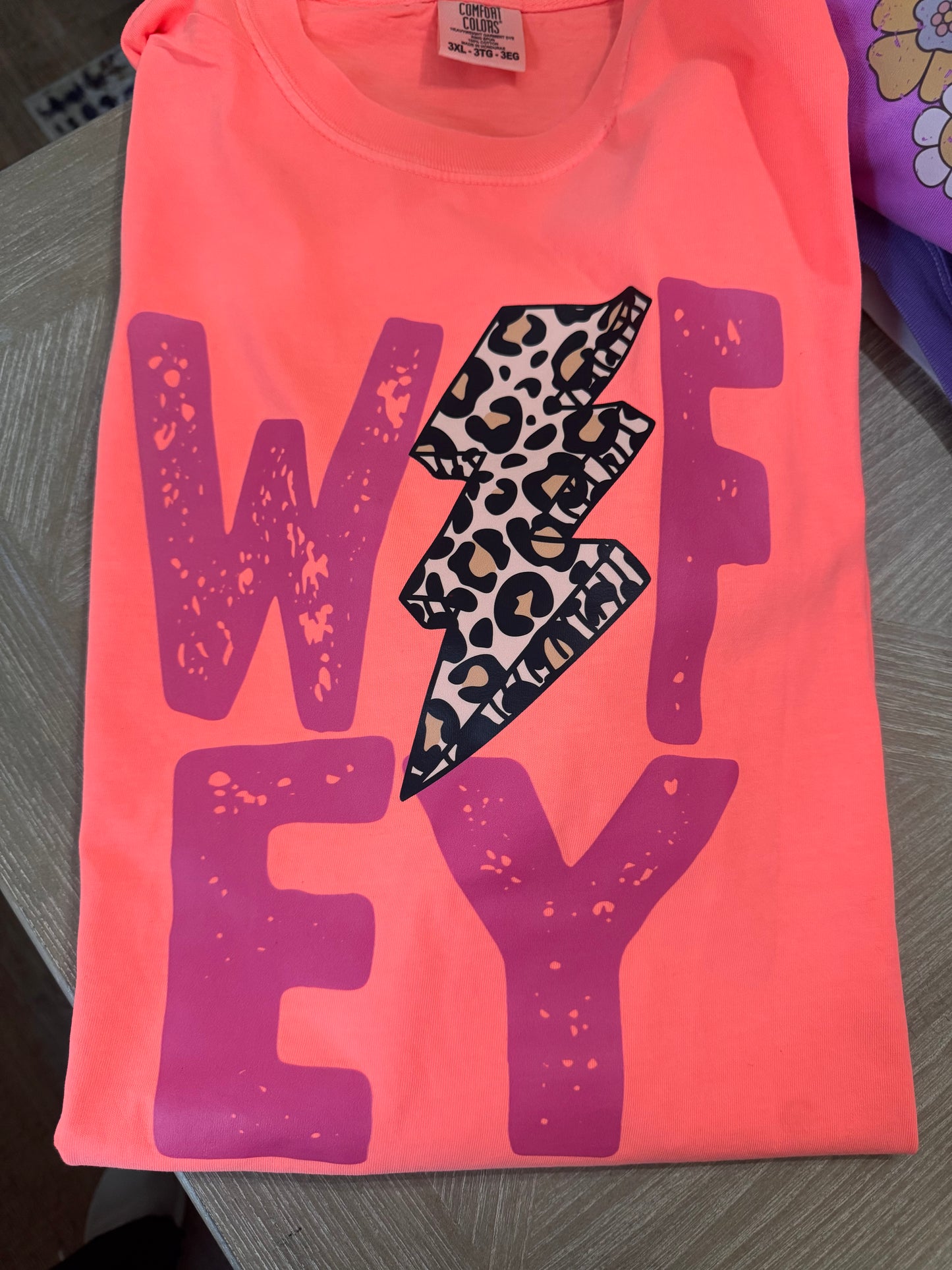 Wifey all day comfort colors T shirt