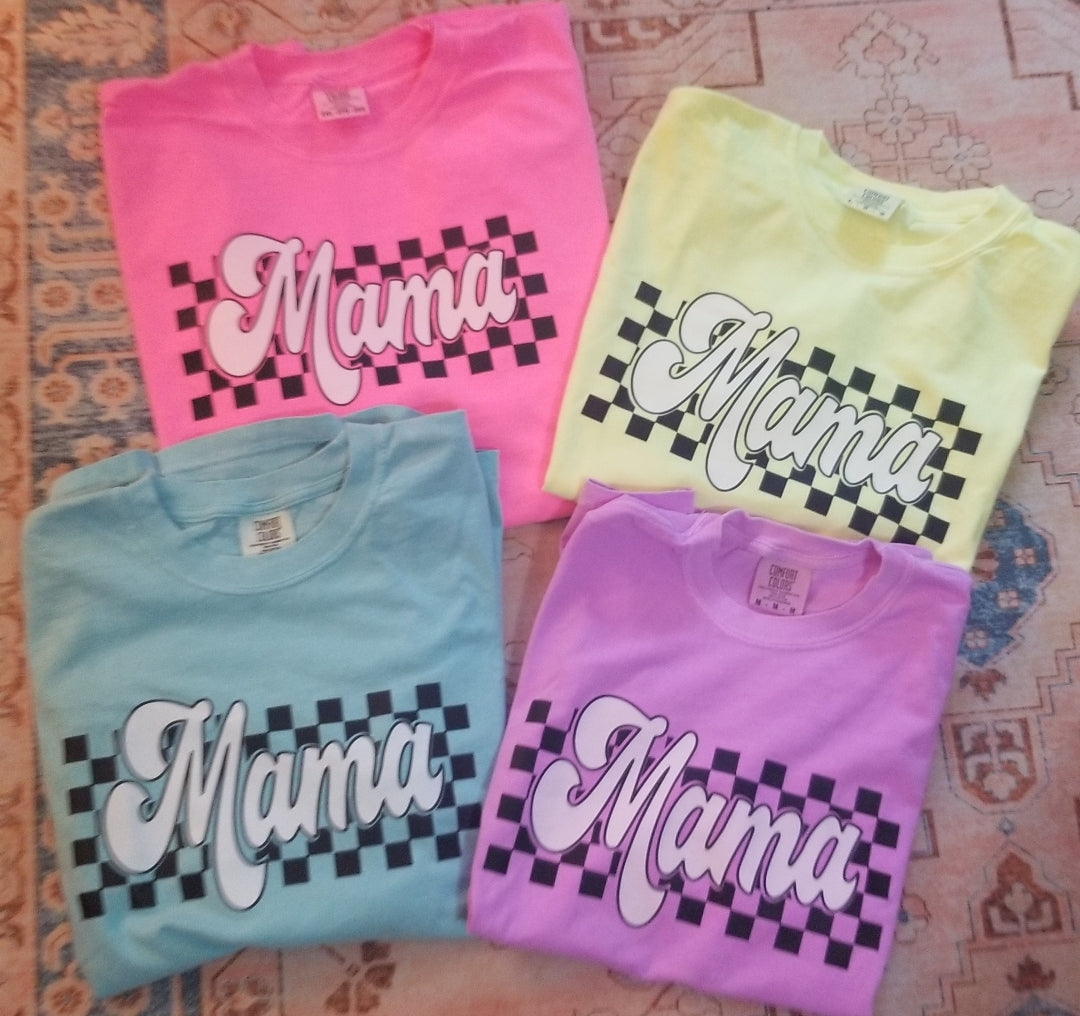 Nurse Comfort Colors Retro Checkered