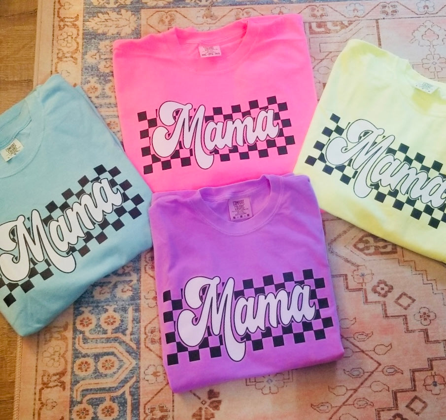 Nurse Comfort Colors Retro Checkered