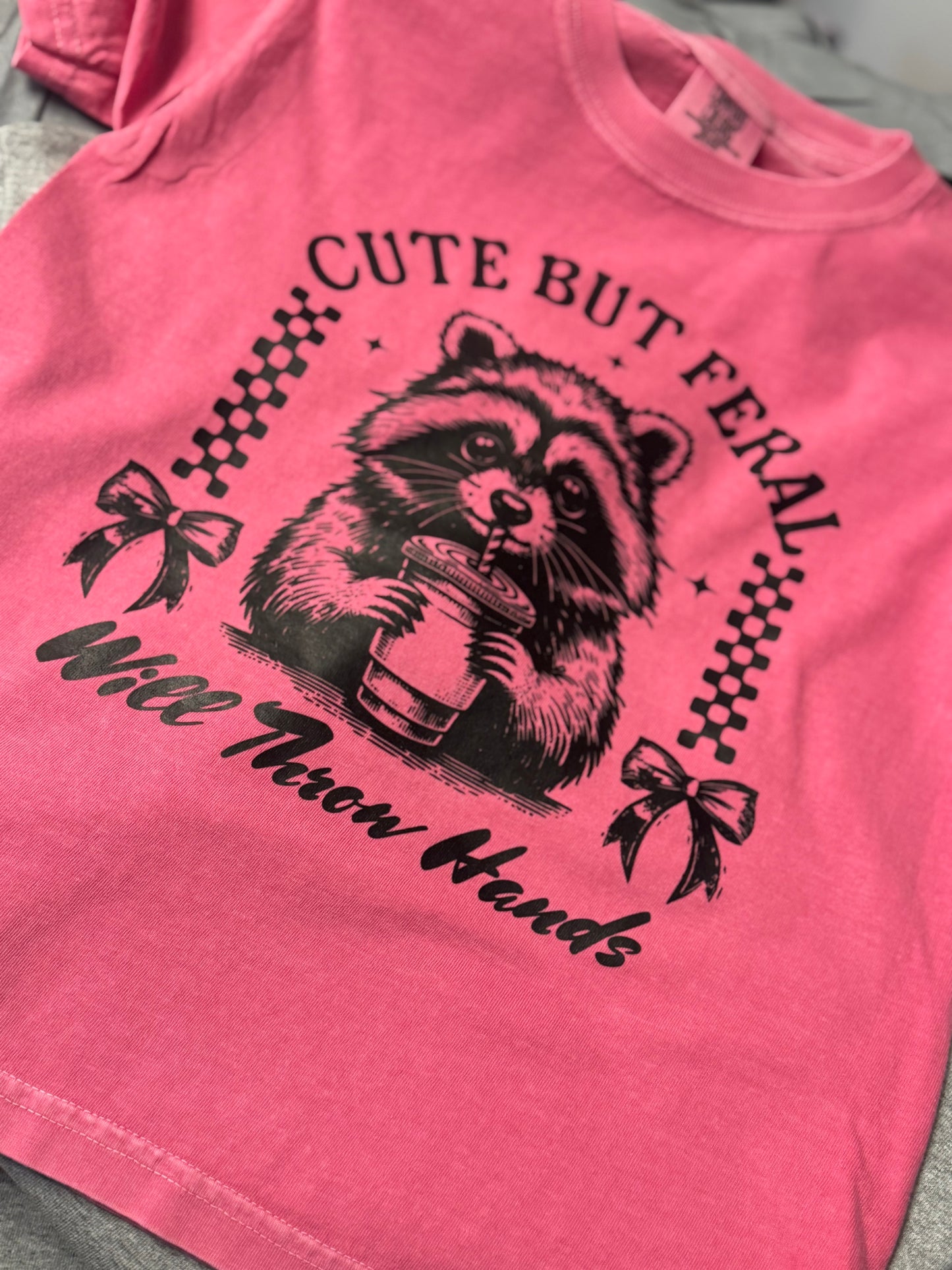Youth Medium 10/12 Short sleeve cute but feral