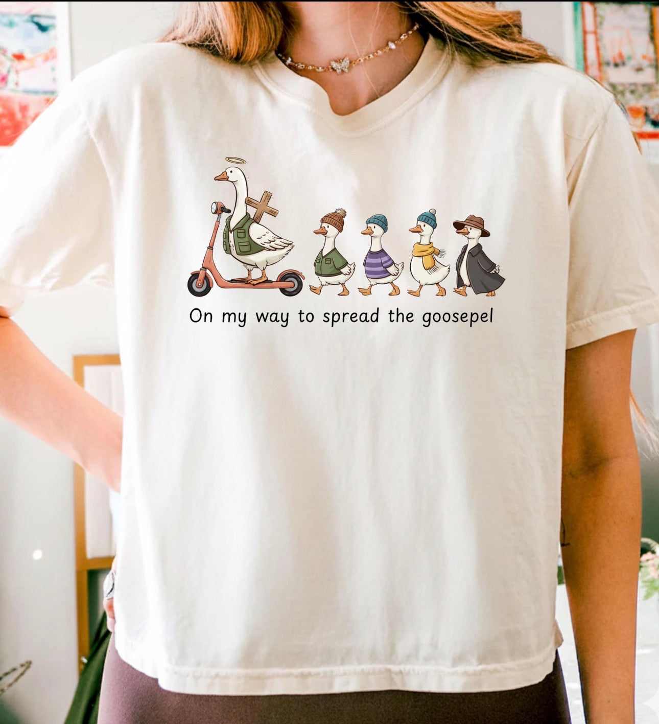 On my way to spread the goosepel