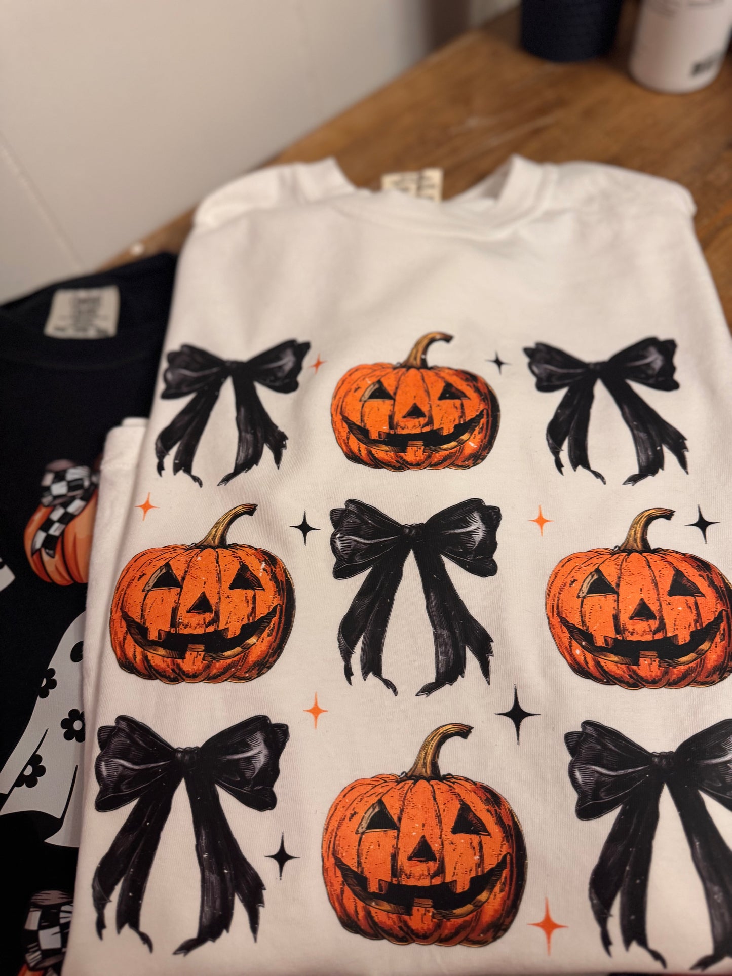 Orange Pumpkin Black bows