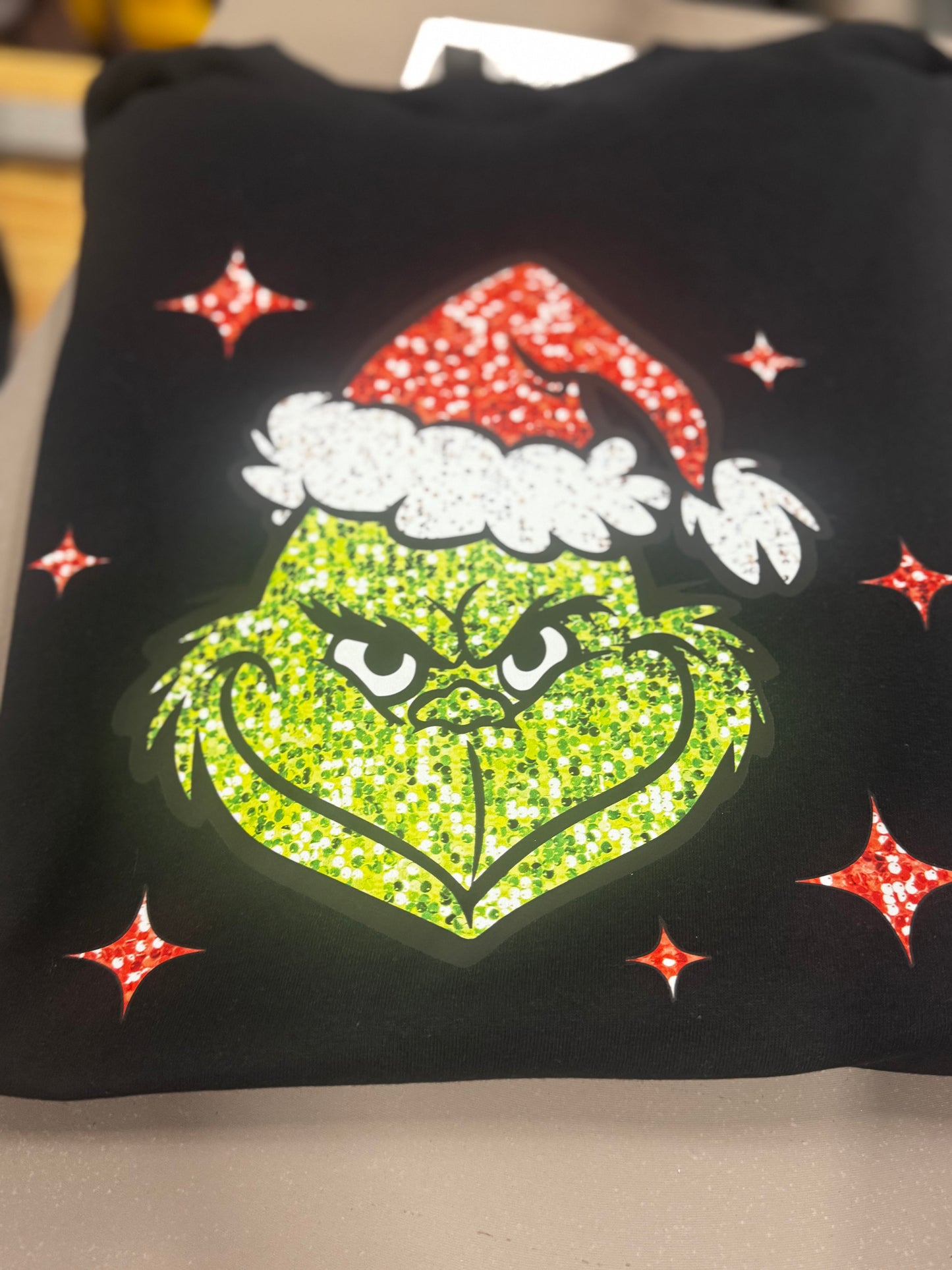 Glitter Grinchy Sweatshirt