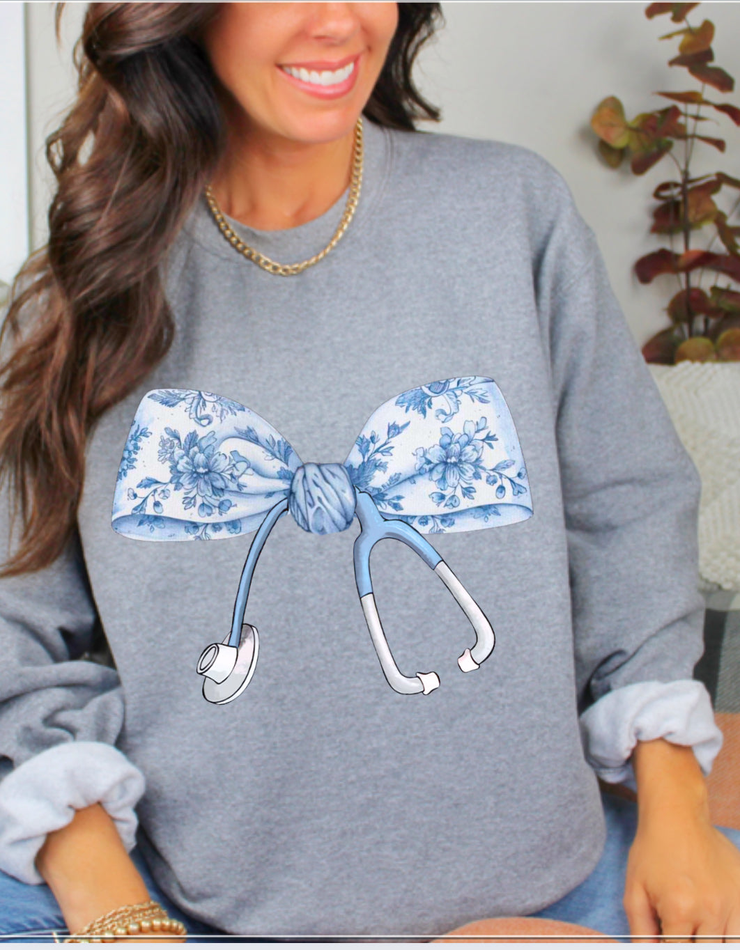 Nurse navy bow