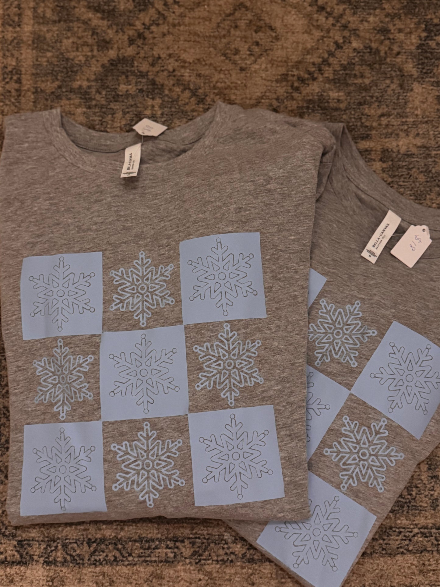 Let it snow grey long sleeve Bella flash sale