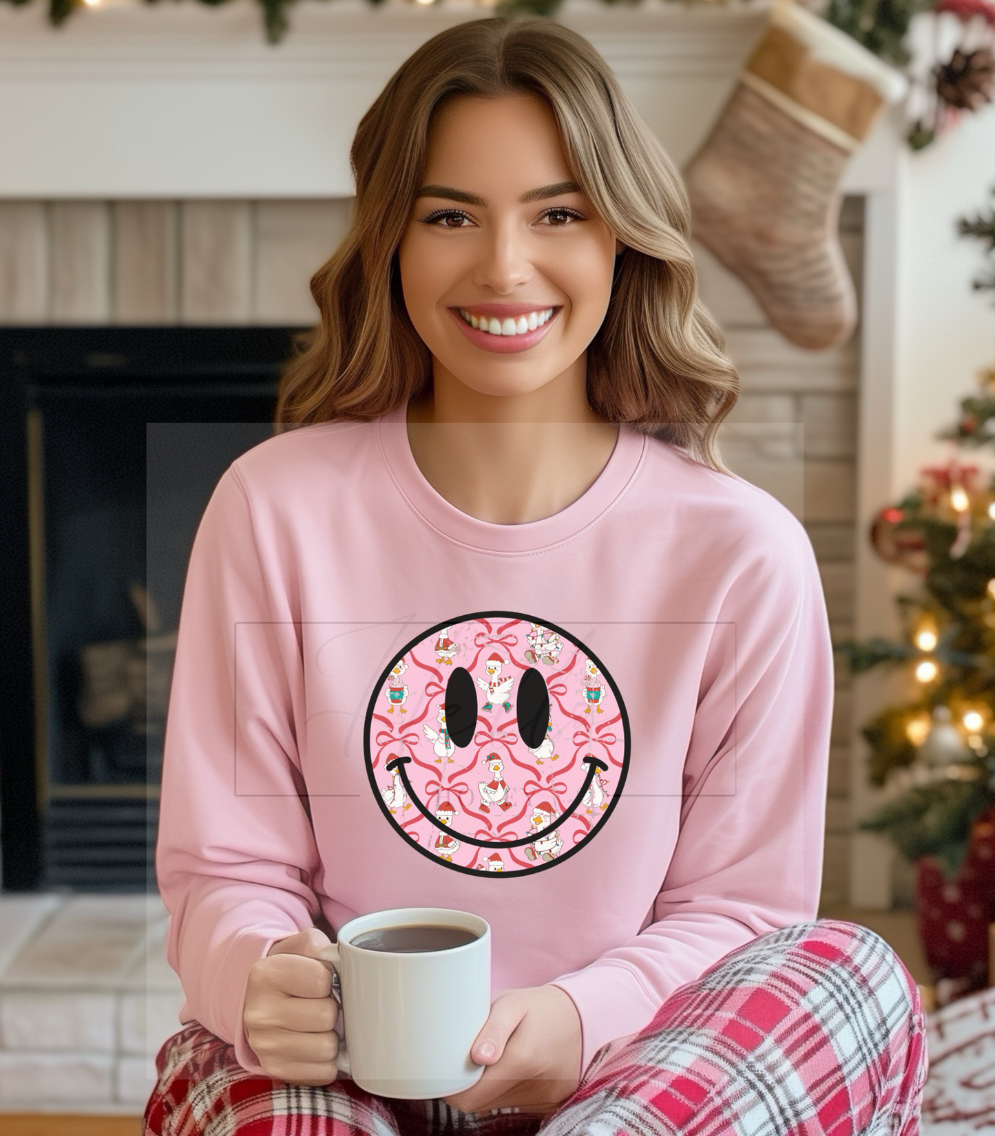 Duck Duck Smiley Christmas Face