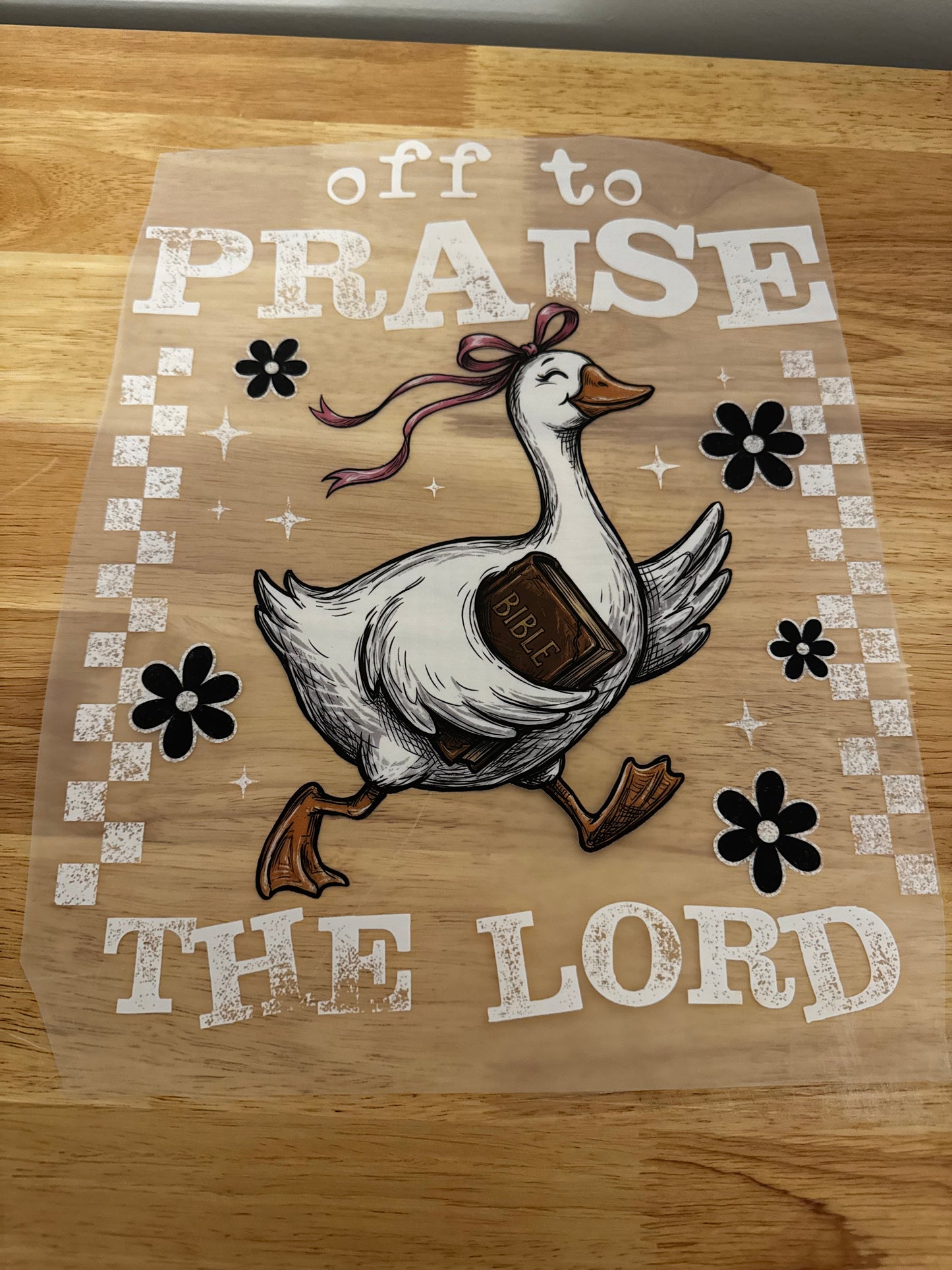 Off to praise the Lord