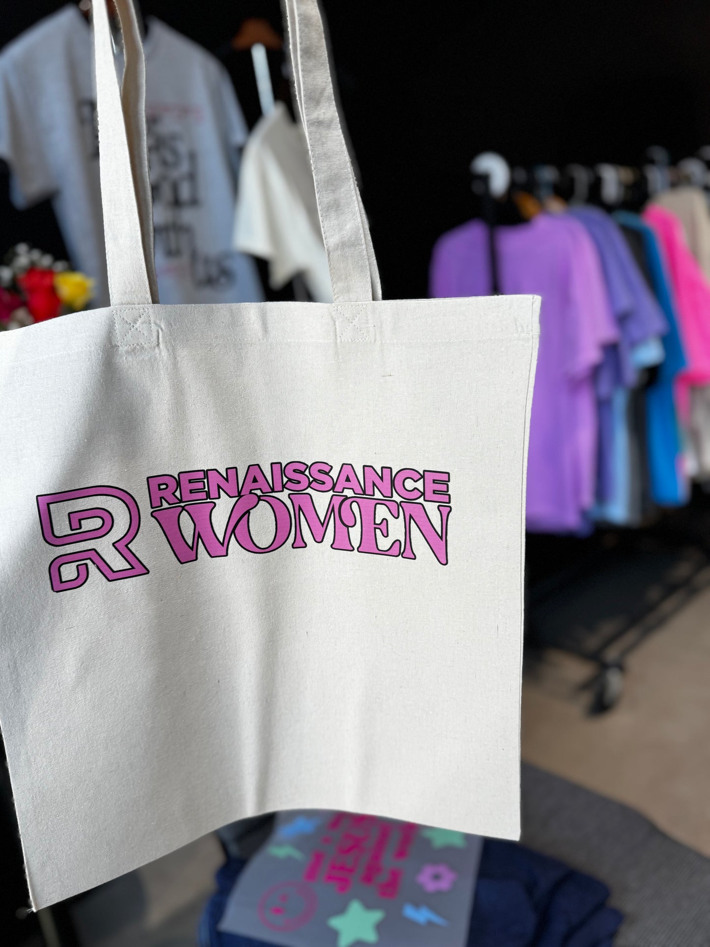 REN women Cream Tote