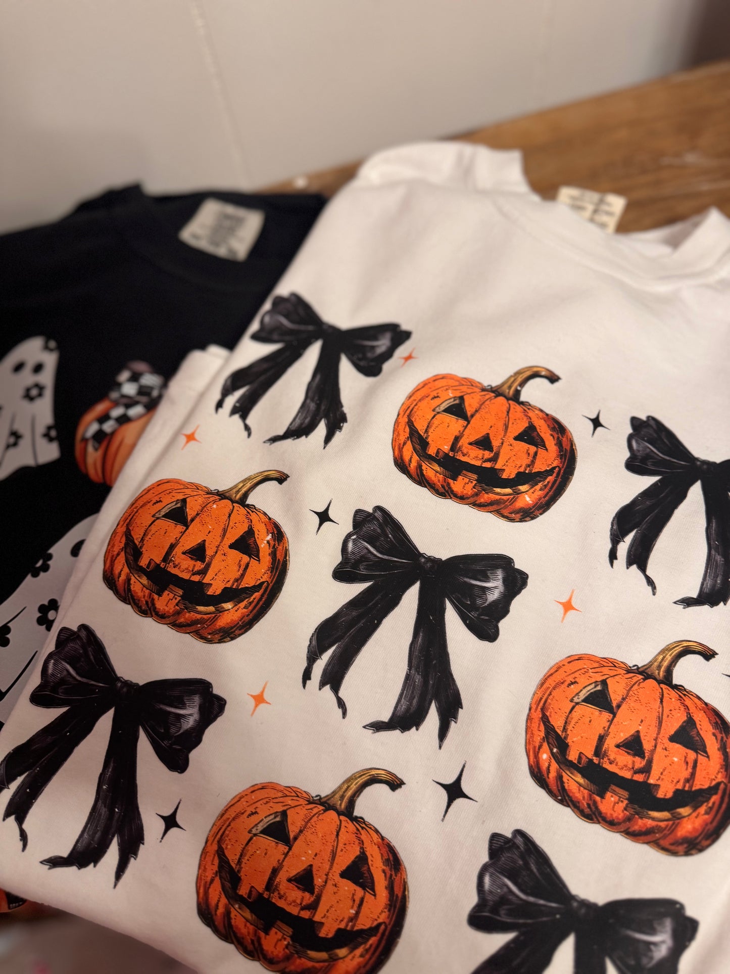 Orange Pumpkin Black bows