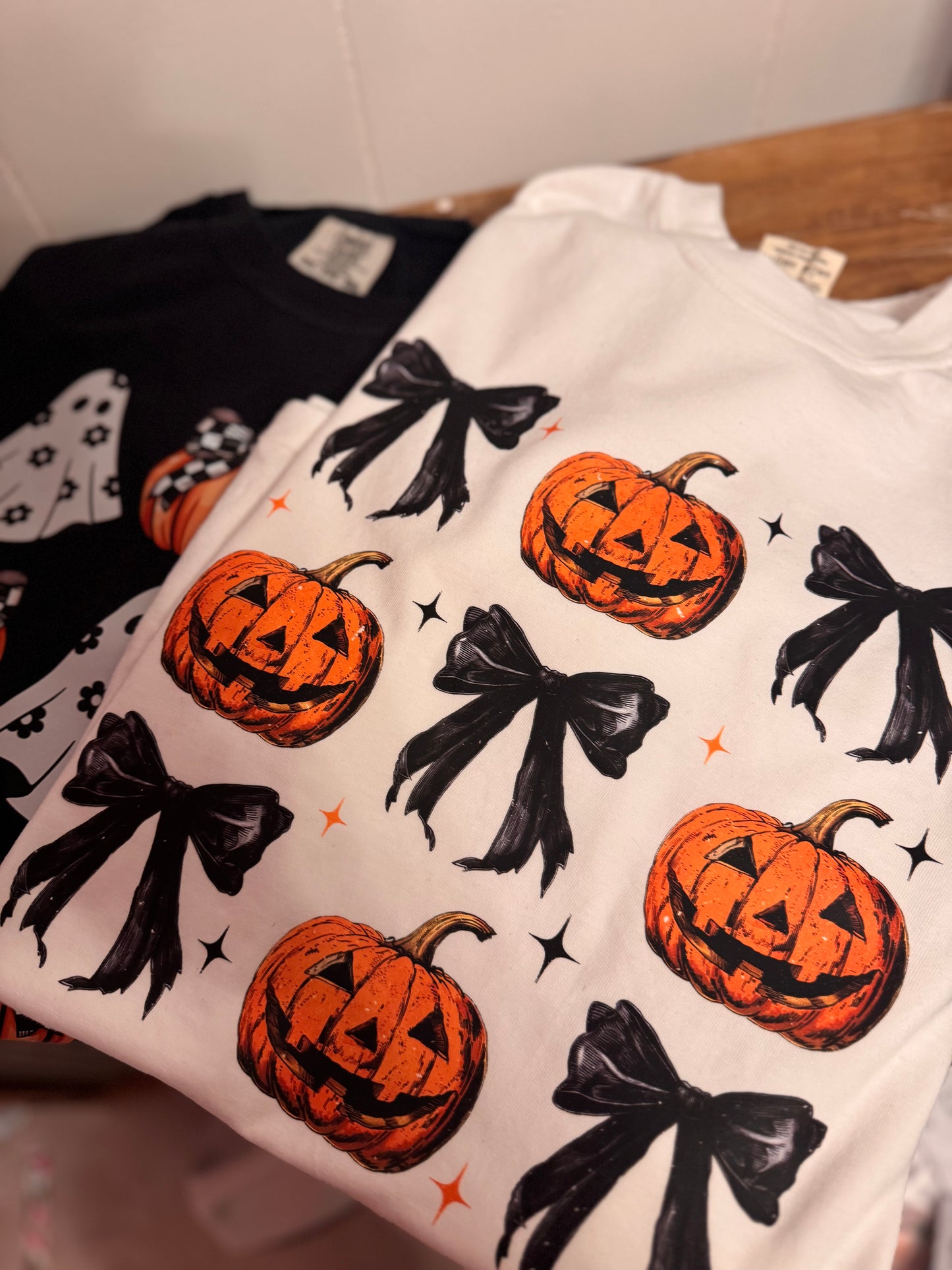 Orange Pumpkin Black bows