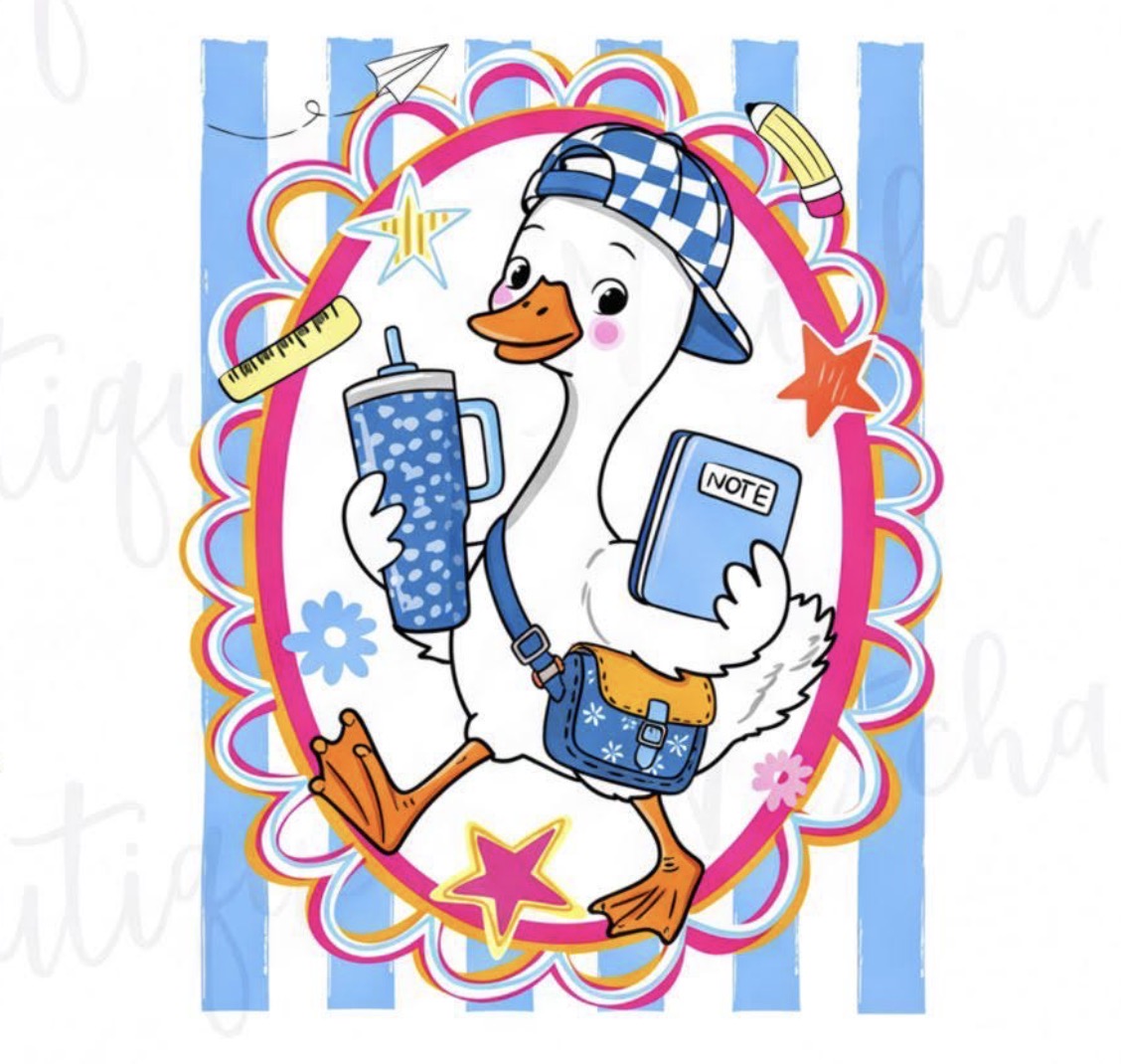 Blue goose school style