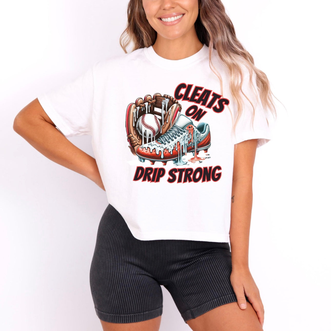 Cleats on Drip Strong (Adult and Kiddos )