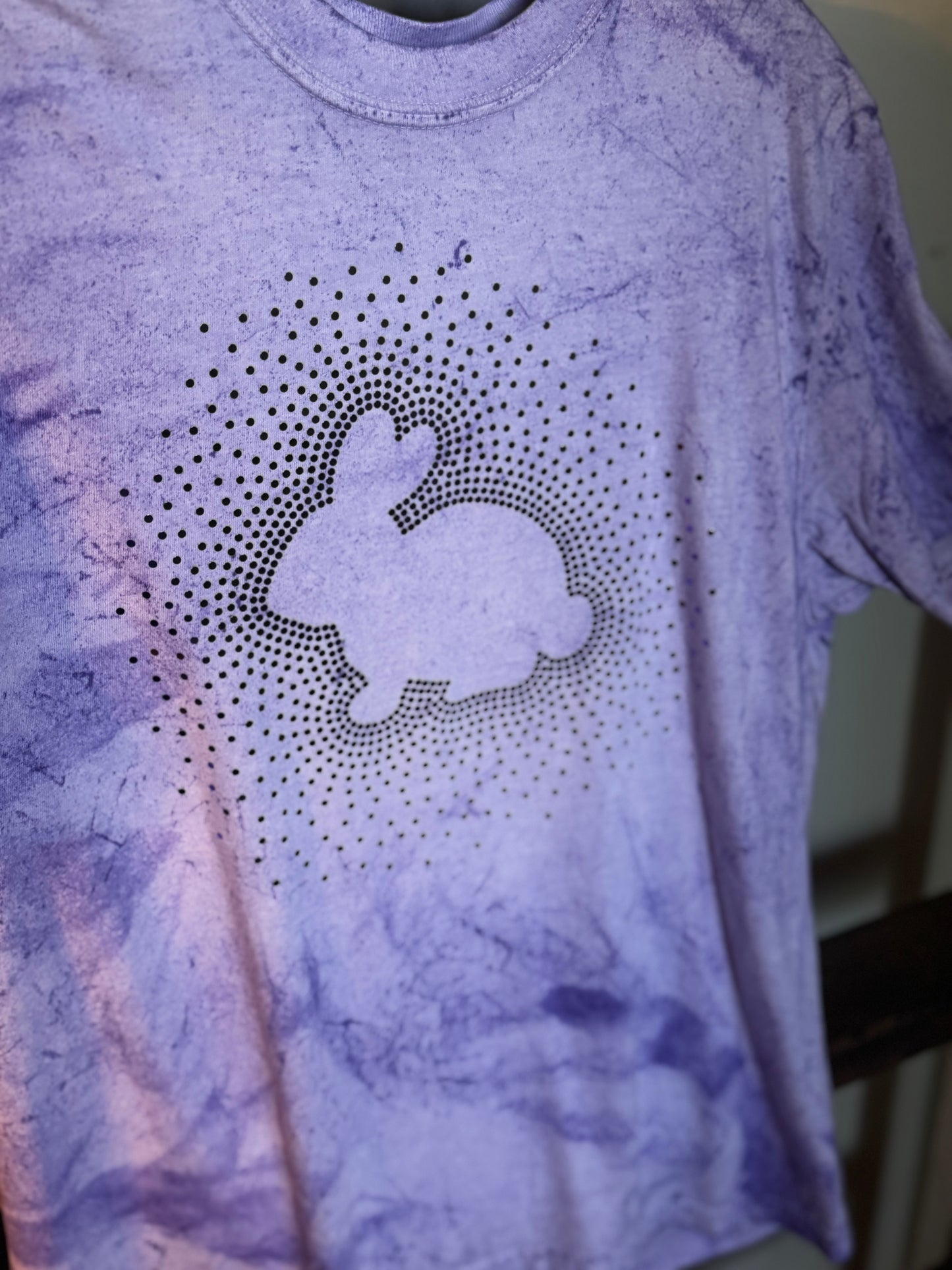 Medium comfort colors purple Easter bling