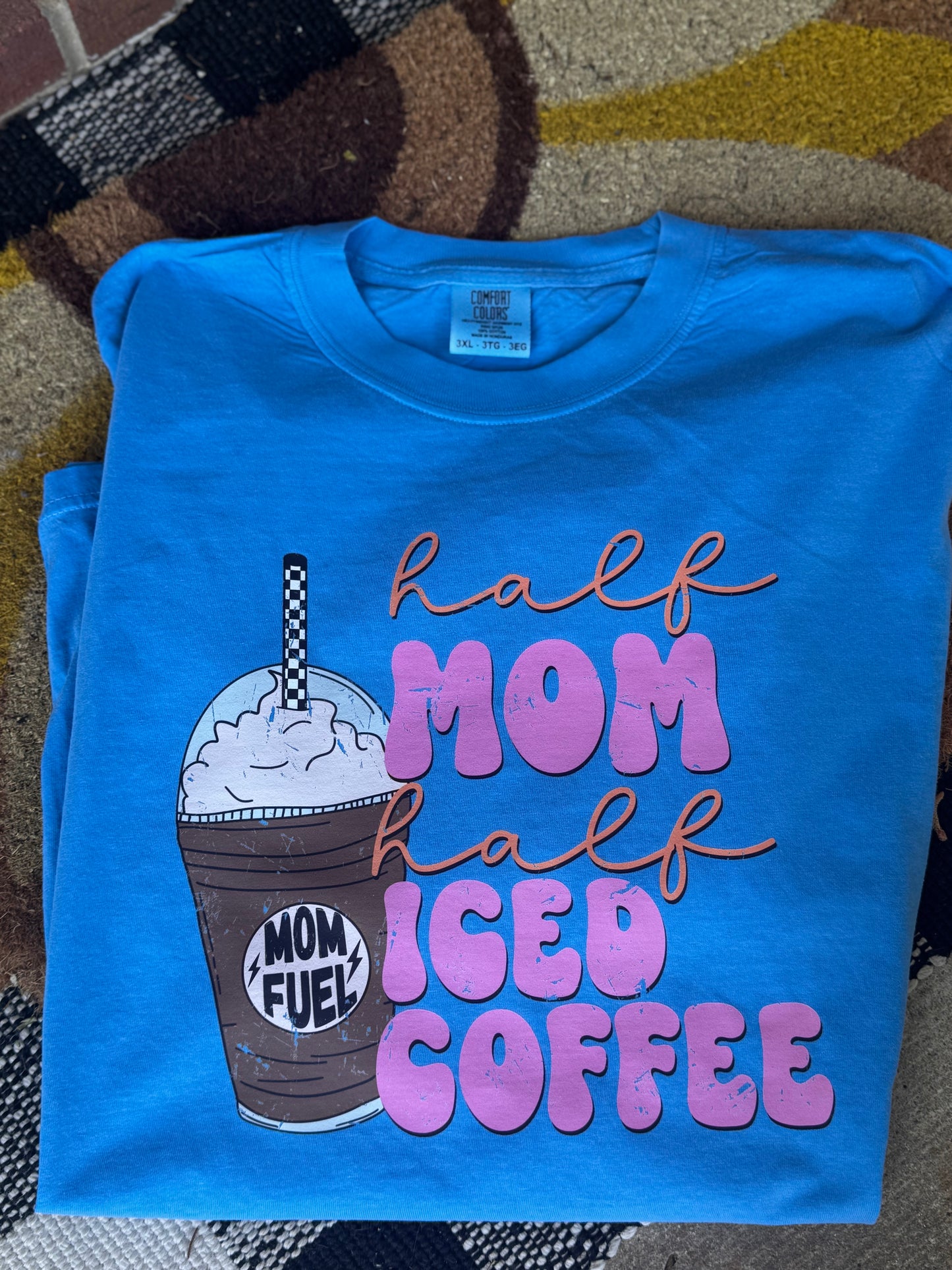 Half mom half iced coffee