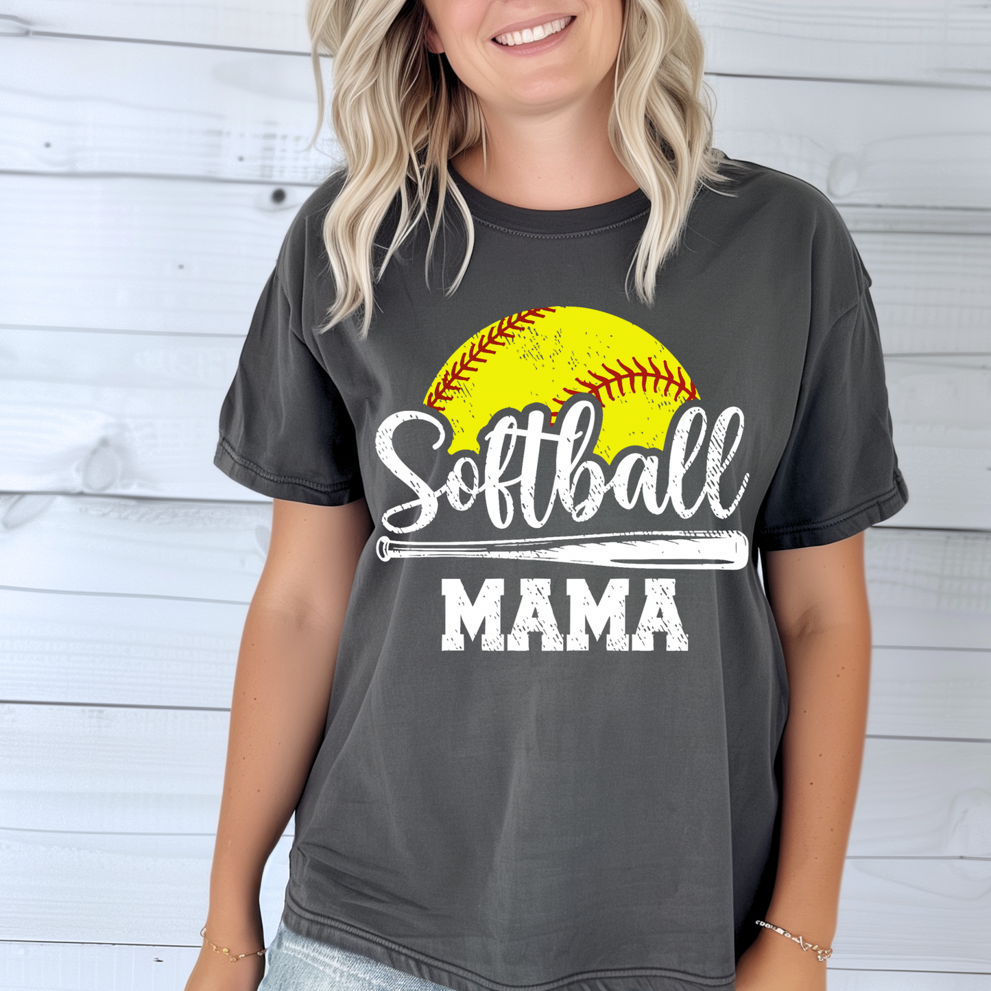 Softball Mama with softball