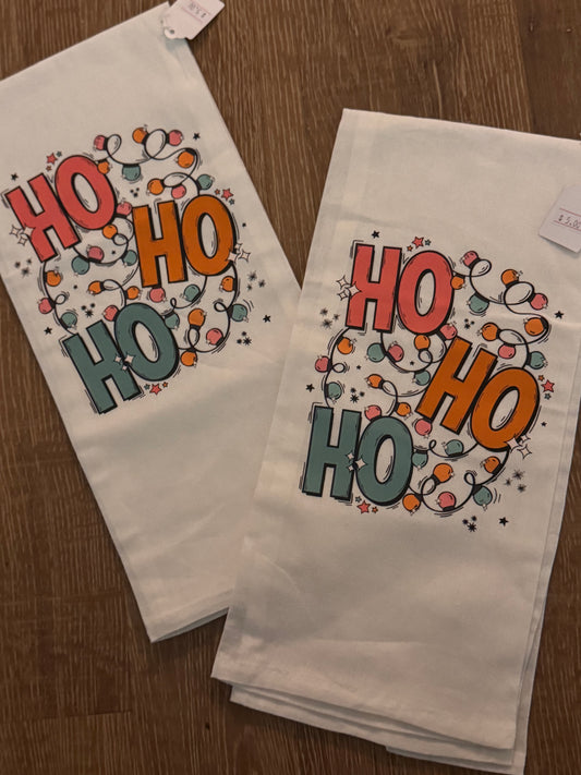 Ho ho ho tea towel