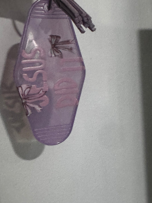 Keychain Jesus did it purple