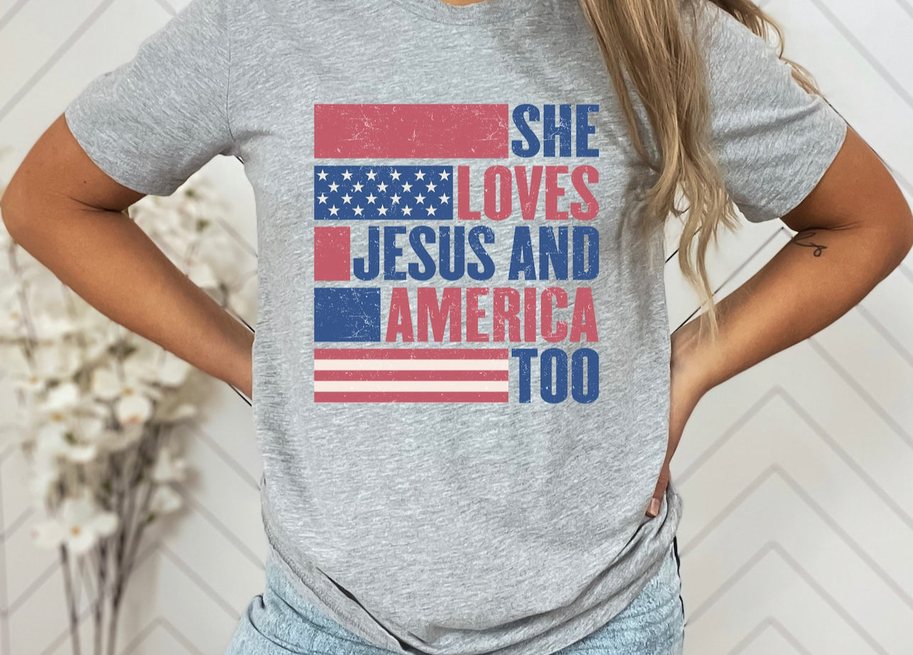 She loves Jesus and America too