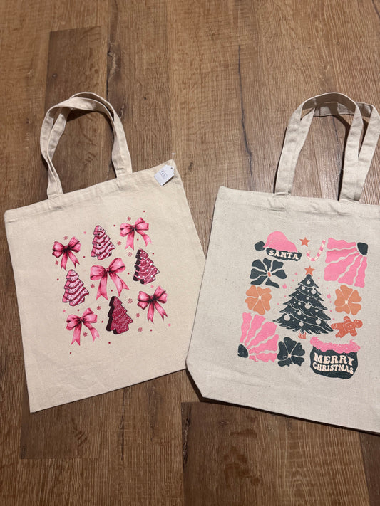 Christmas tote bags