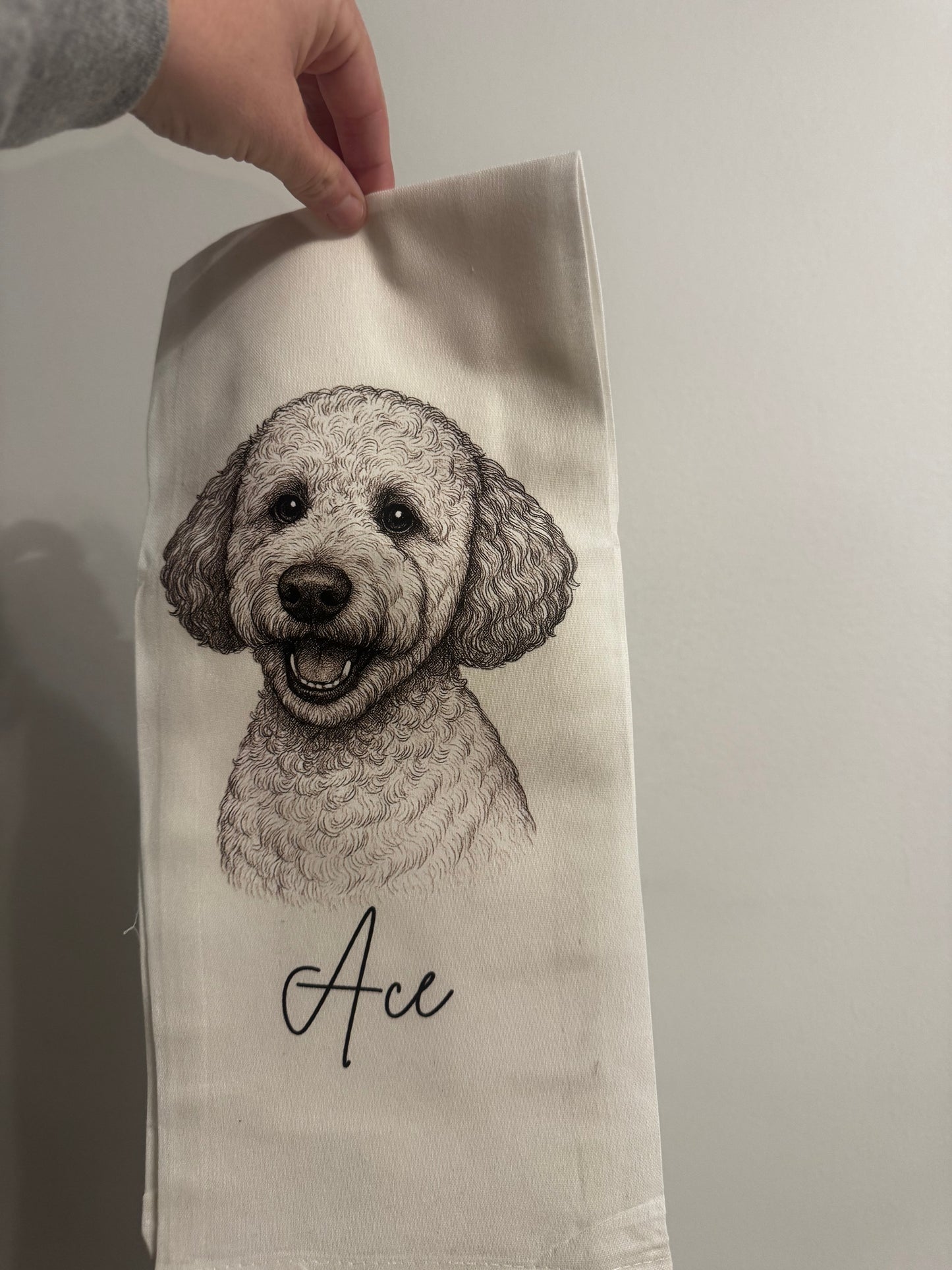 Custom Dog Tea Towel
