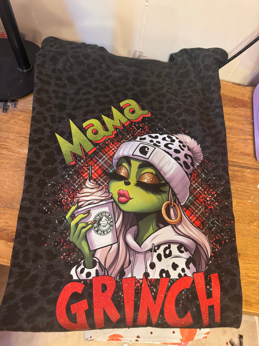 mama grinch coffee short sleeve