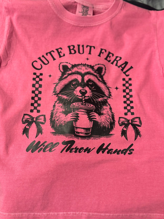 Youth Medium 10/12 Short sleeve cute but feral