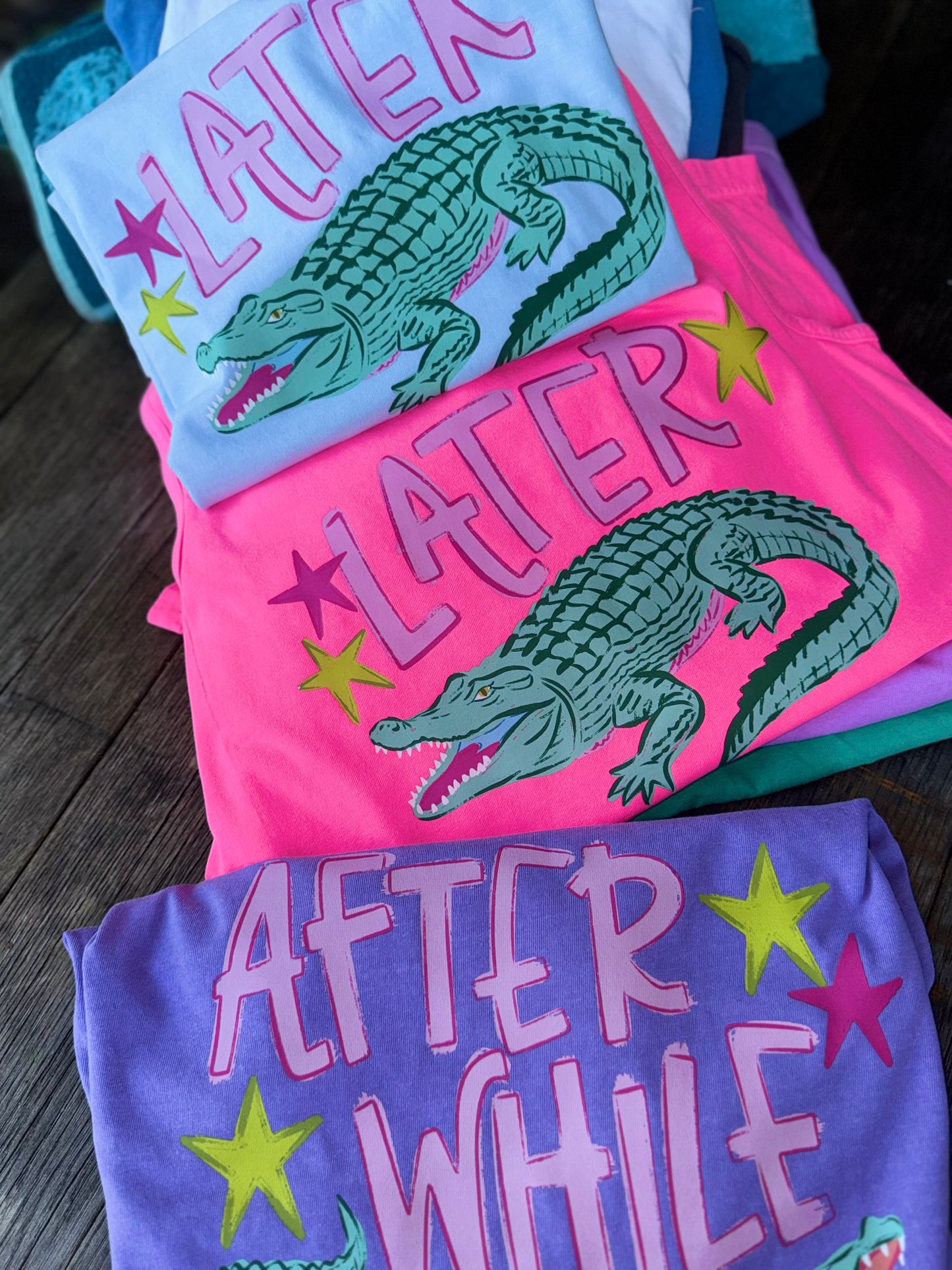 Kids Later 🐊 , after while Short Sleeve