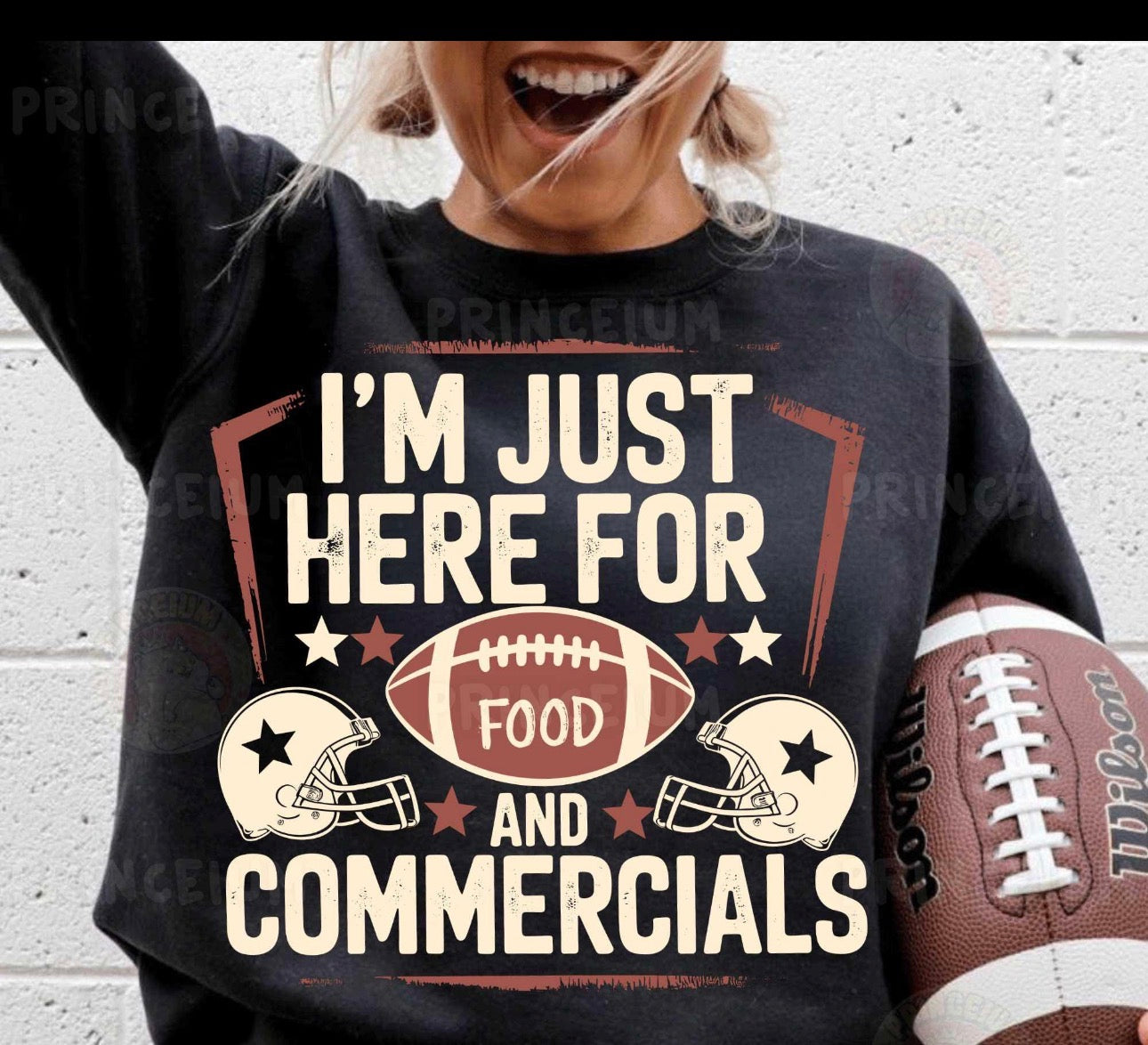 I’m just here for food and commercials