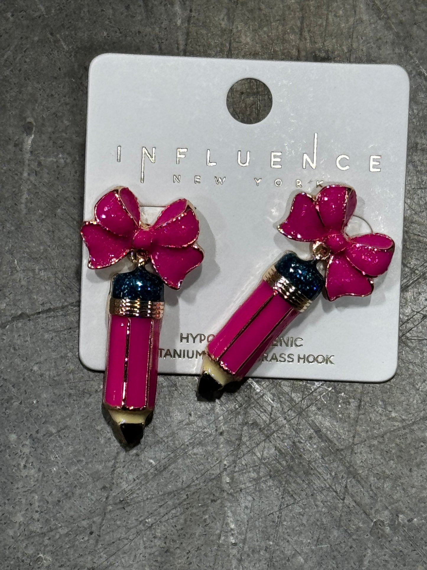 Teach Earrings bows