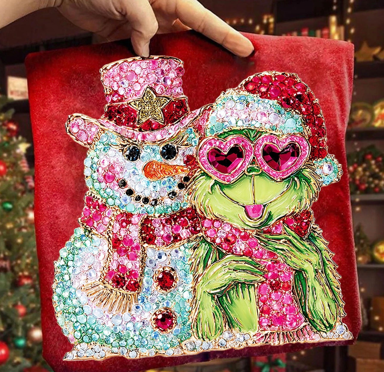 Grinch diamond 💎 Snowman ☃️