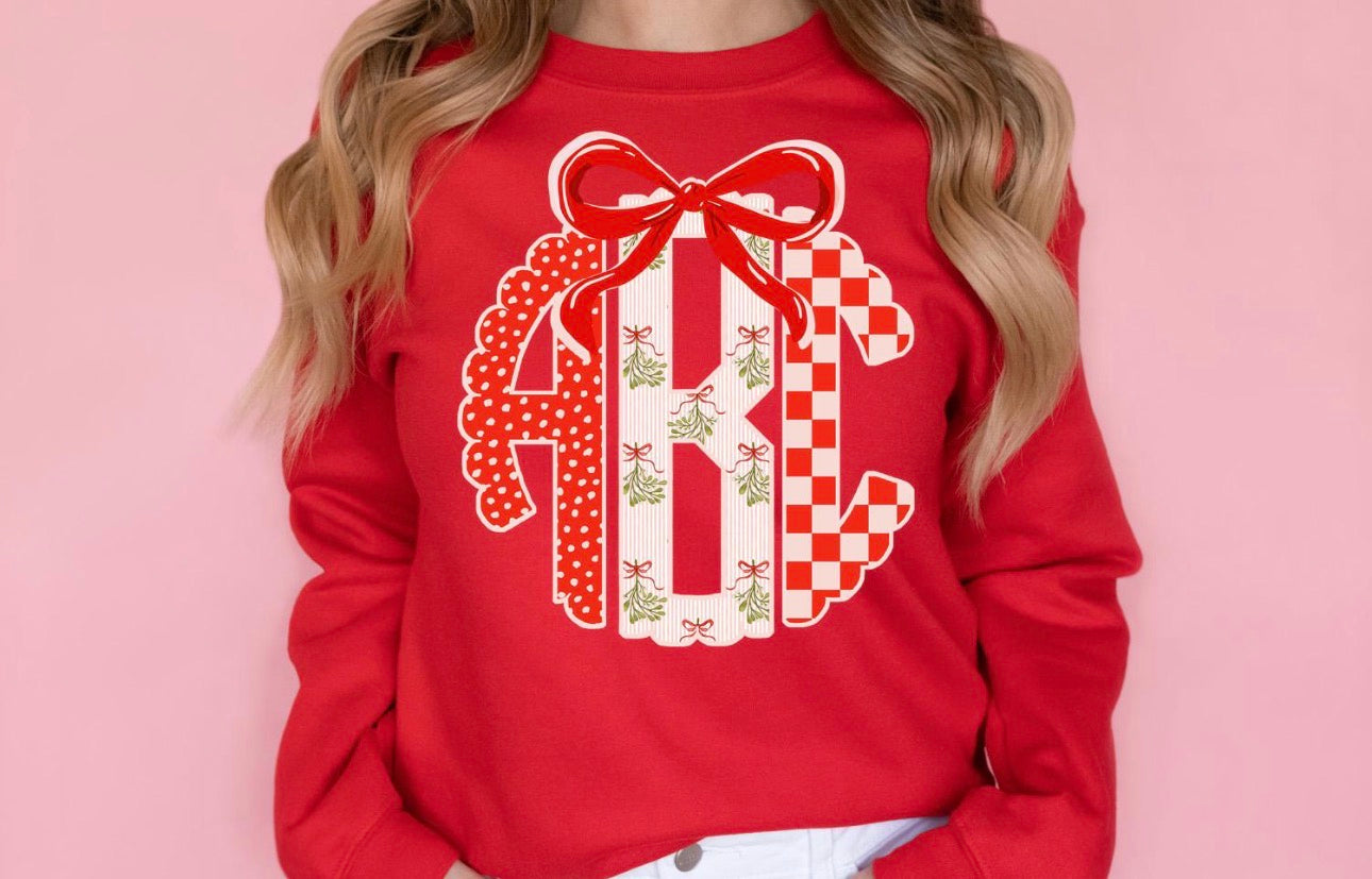 Mistletoe Monogram Christmas Cheer