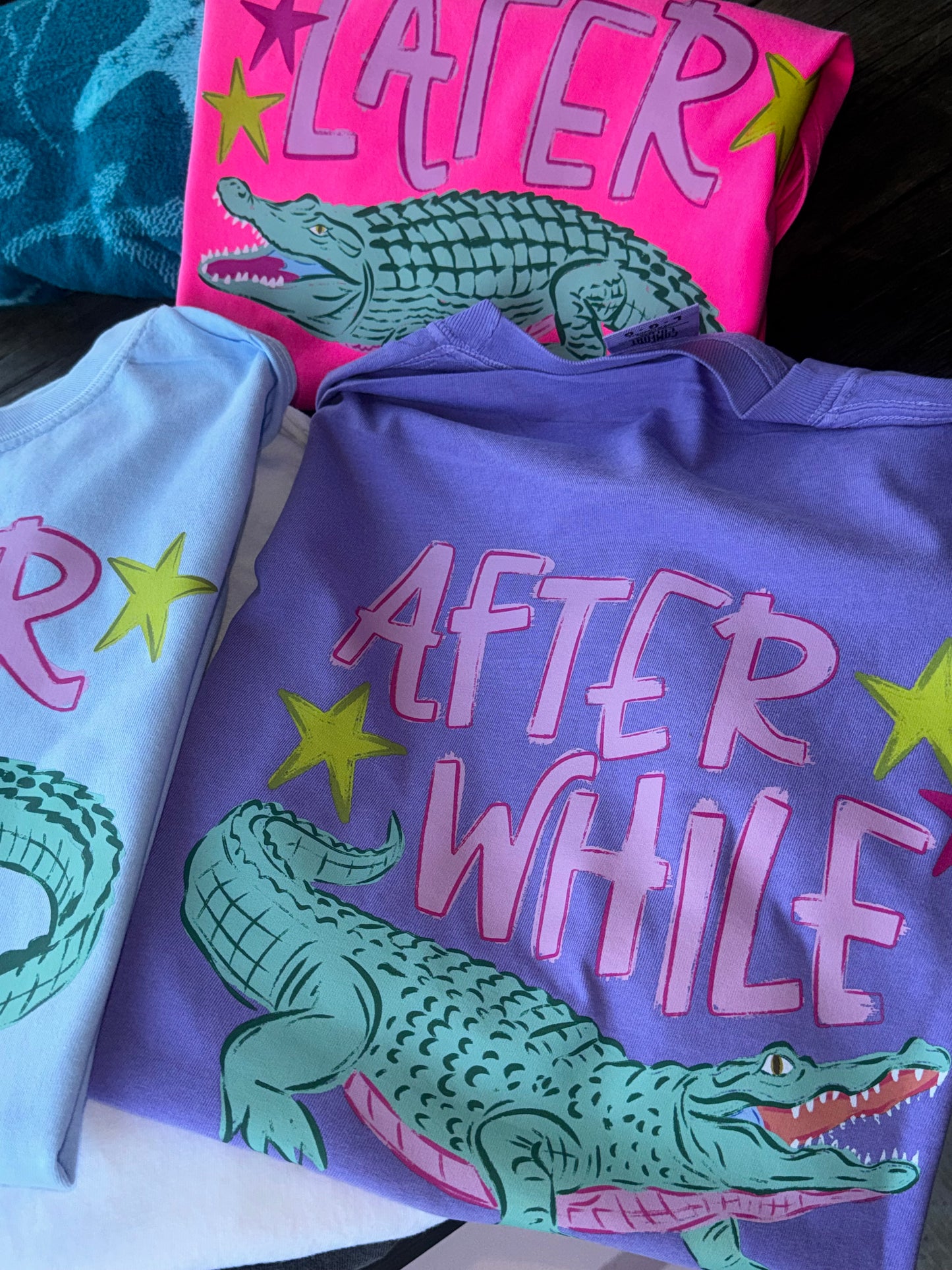 Kids Later 🐊 , after while Short Sleeve