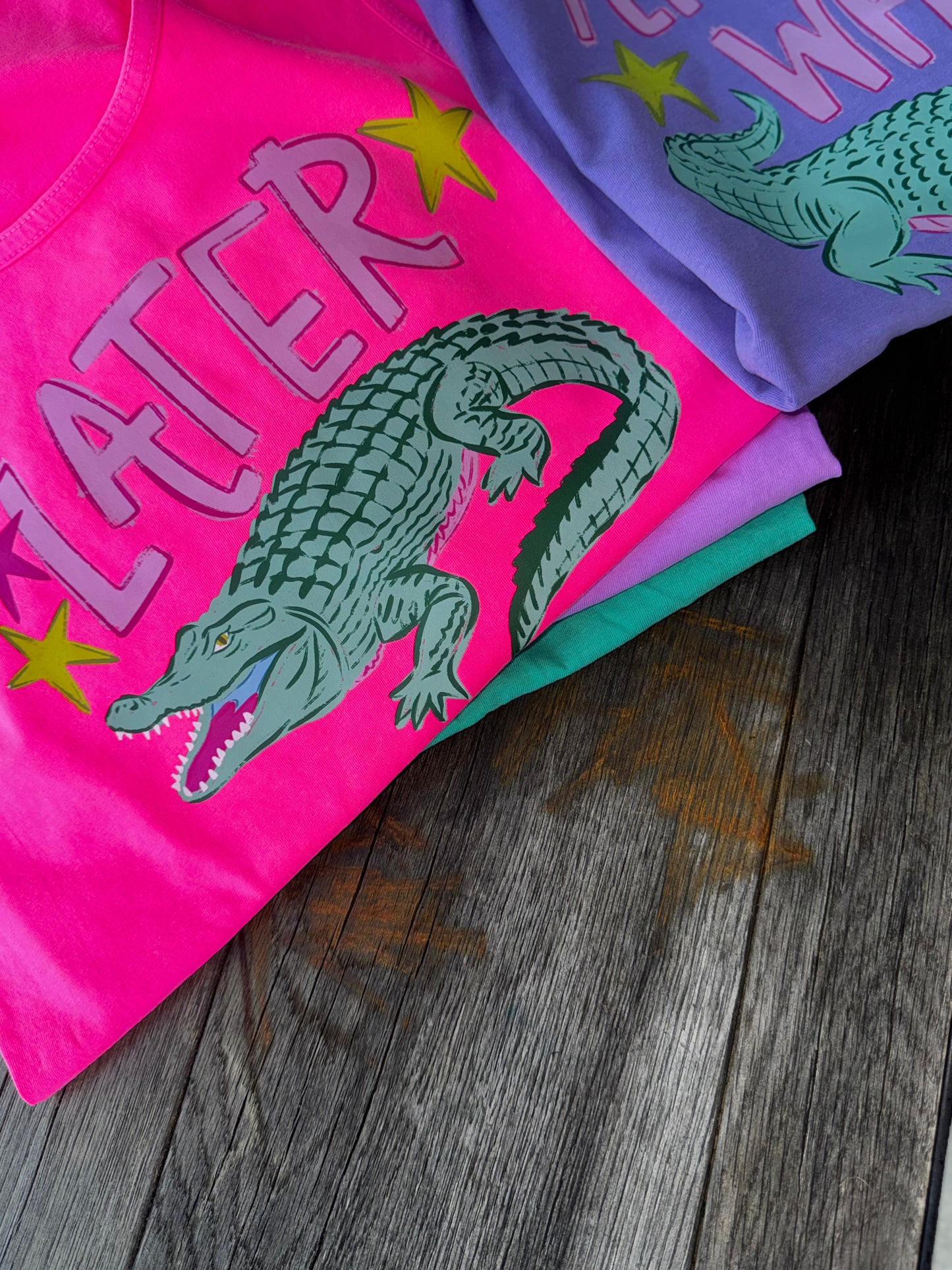 Kids Later 🐊 , after while Short Sleeve