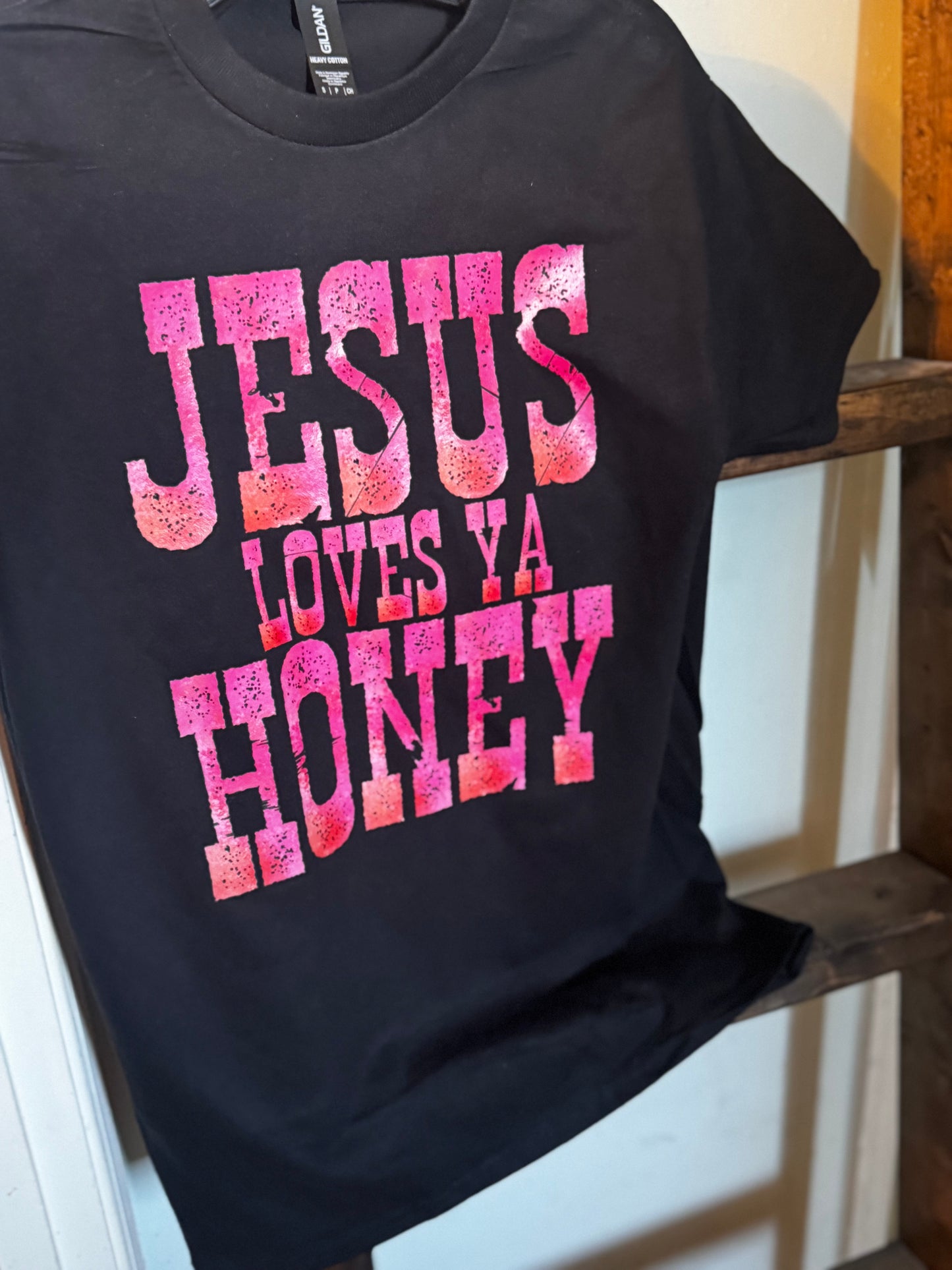 Jesus loves you honey short sleeve