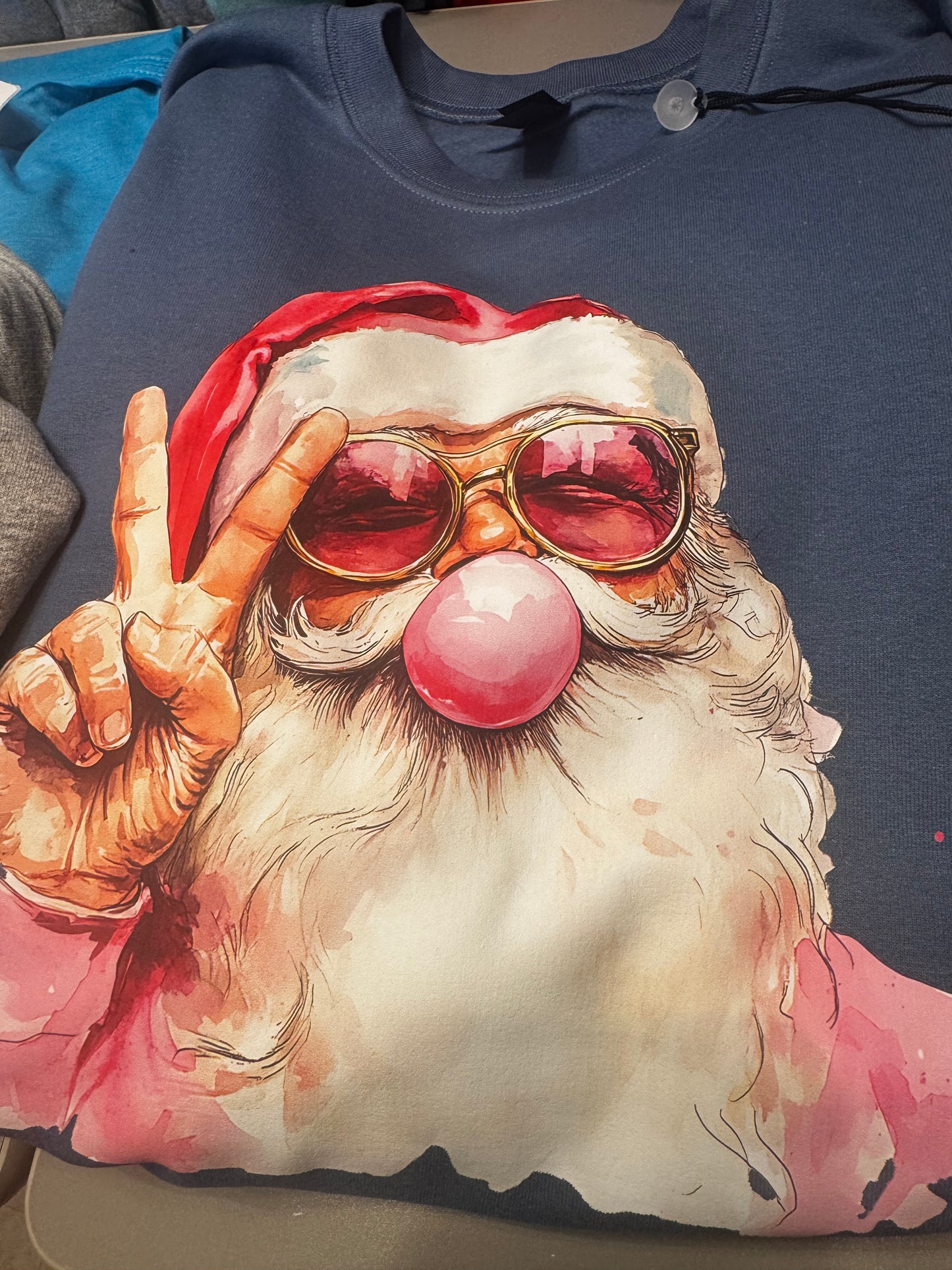 Santa Blowing Bubbles