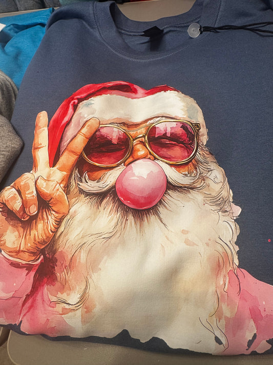 Santa Blowing Bubbles