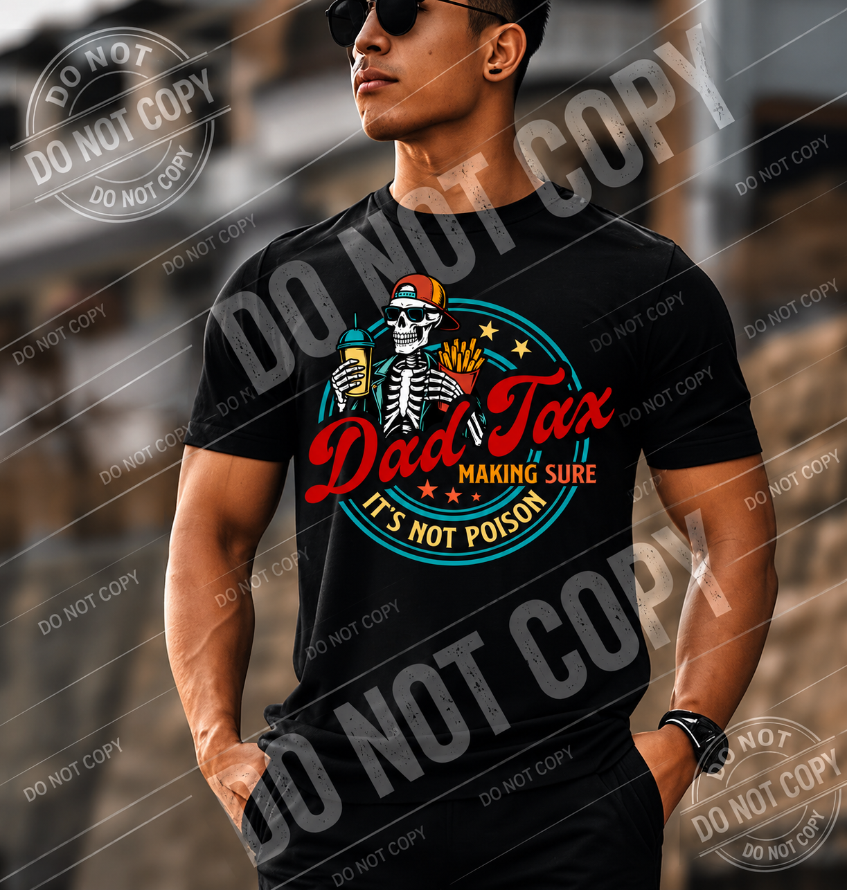 Dad Tax black t shirt