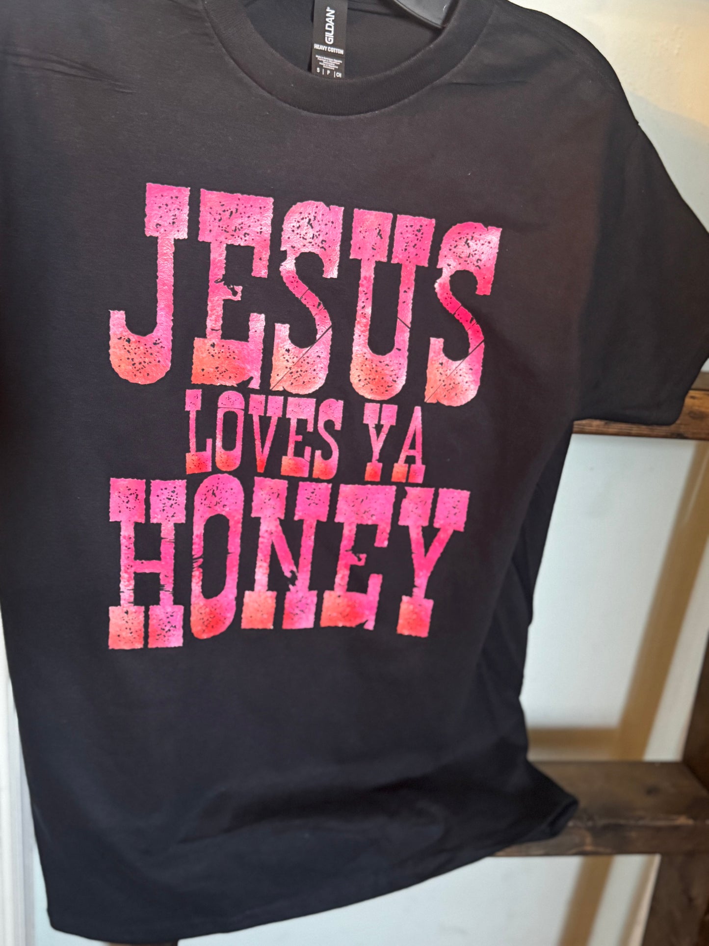 Jesus loves you honey short sleeve