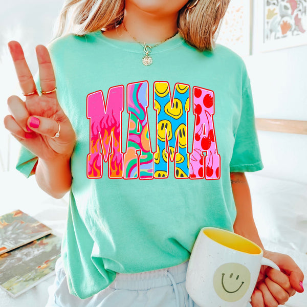 Mama Cherry Smiley Retro