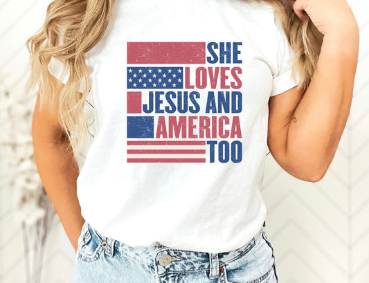 She loves Jesus and America too