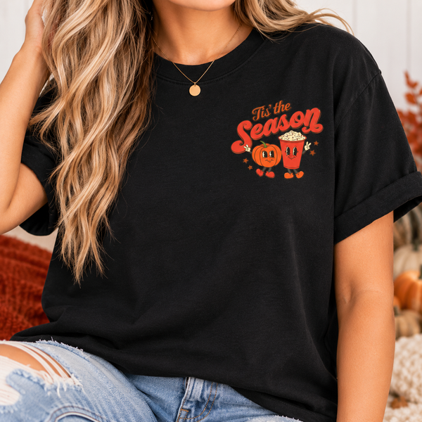 Tis The Season Black Short Sleeve