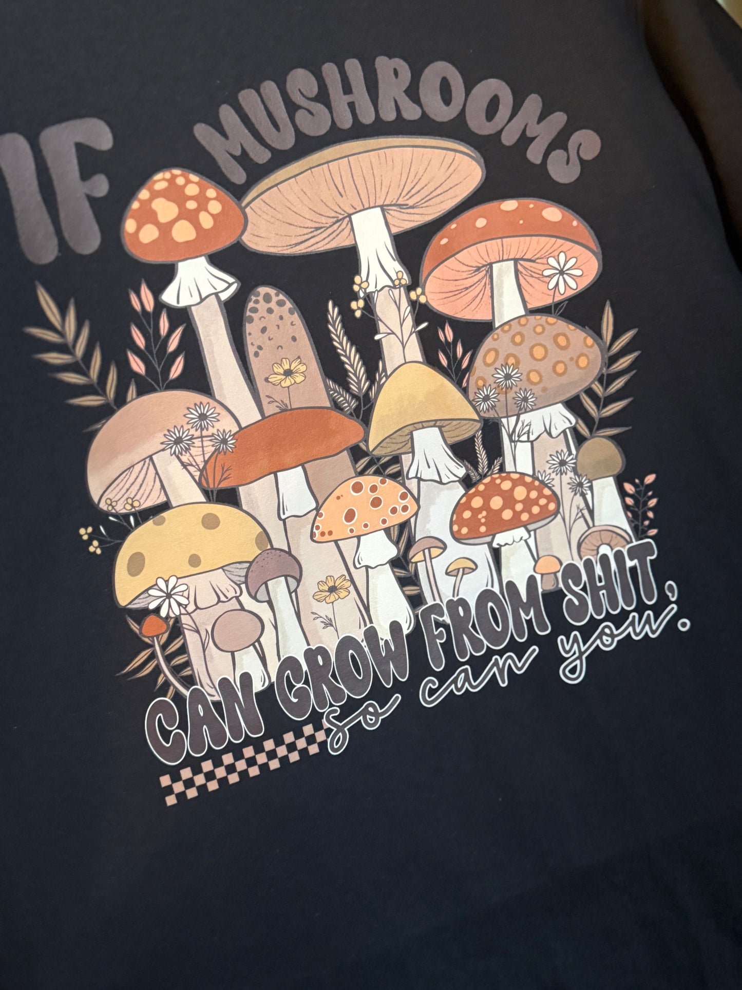 Medium If Mushrooms can grow